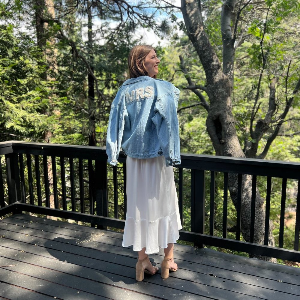 Untamed Petals MRS Denim Jacket